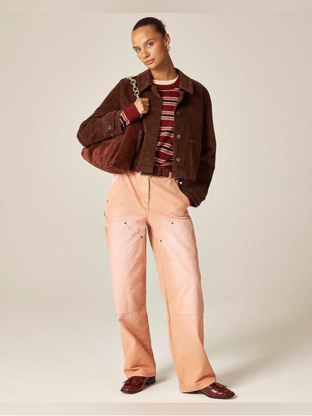 J.Crew Perfect cashmere crewneck sweater in stripe